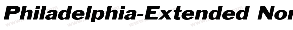 Philadelphia-Extended Normal字体转换